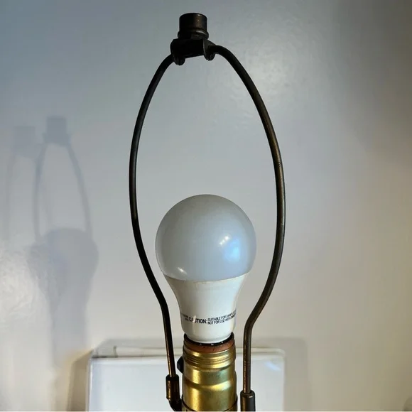 Vintage Nautical Lantern Electric Lamp Green Glass Lantern Base 3-Way Lamp - Picture 13 of 16